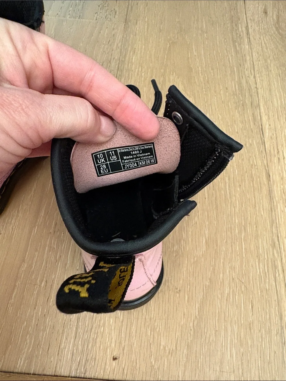 Girls Dr. Martens Pink Boots